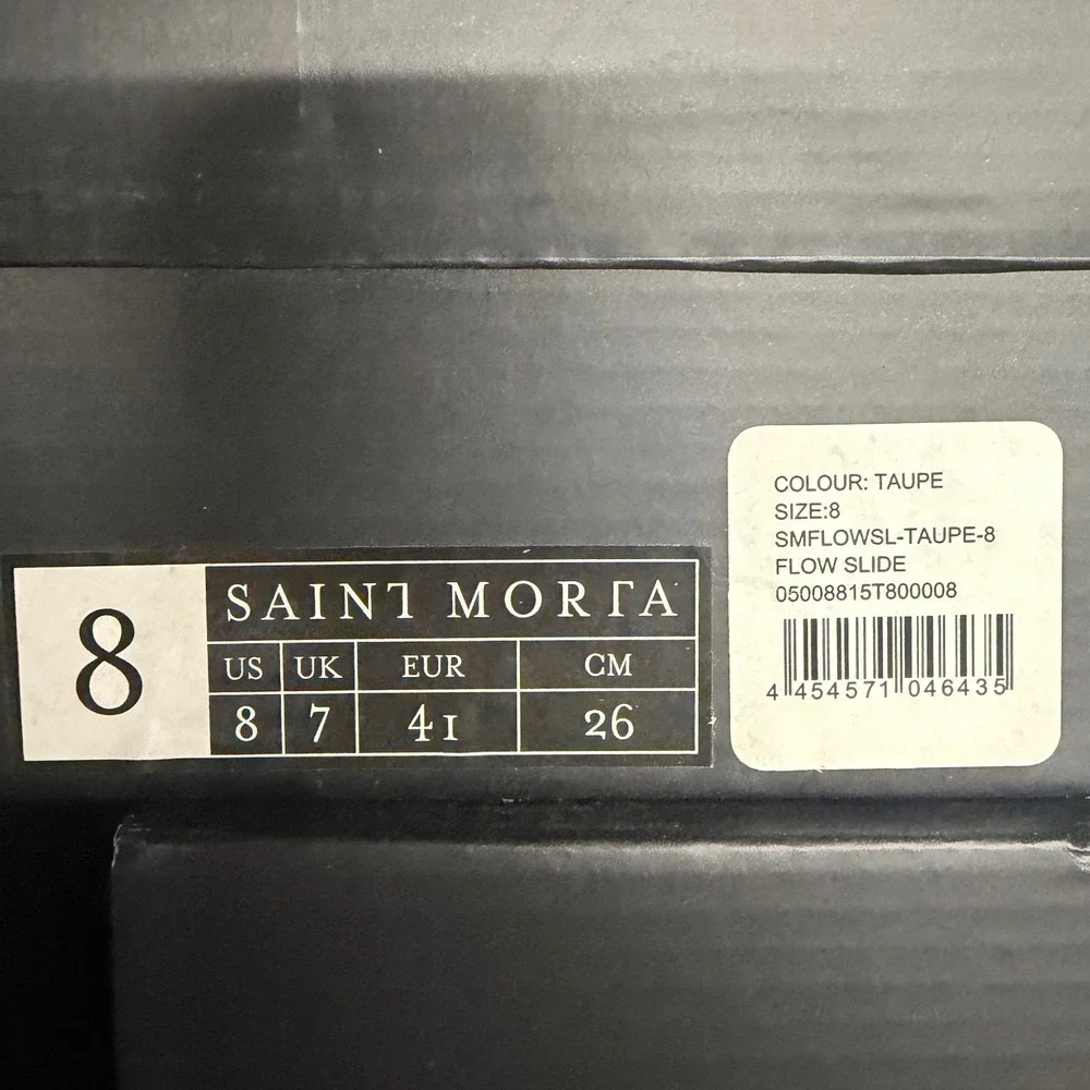 Saint‎ Morta Flow Slide Taupe Mens Size 8 SMFLOWSL-TAUPE-8 Minimalist Mules